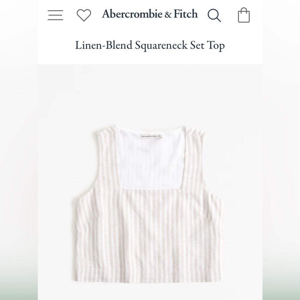 A&F Linen-blend top size M